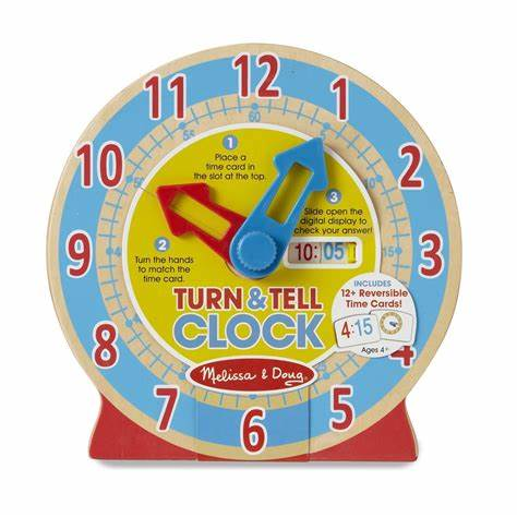 Horloge d'apprentissage en bois