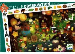 Puzzle observation Forêt en fête